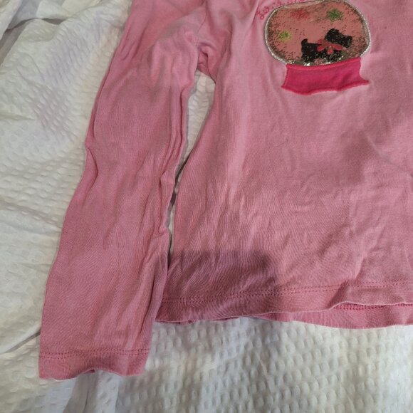 let it snow dog snowglobe long sleeve shirt 7 - Picture 2 of 6